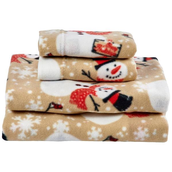 Ashley Cooper(tm) Rustic Snowman Fleece Sheet Set - image 