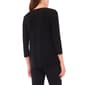 Womens MSK Long Sleeve V Neck Asymmetric Beaded Top - image 2