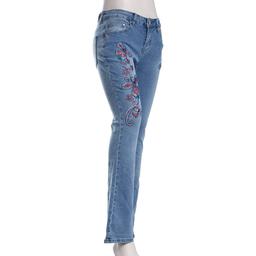Juniors Gogo Jeans Low Rise Bootcut Jeans w/ Butterfly Embroidery