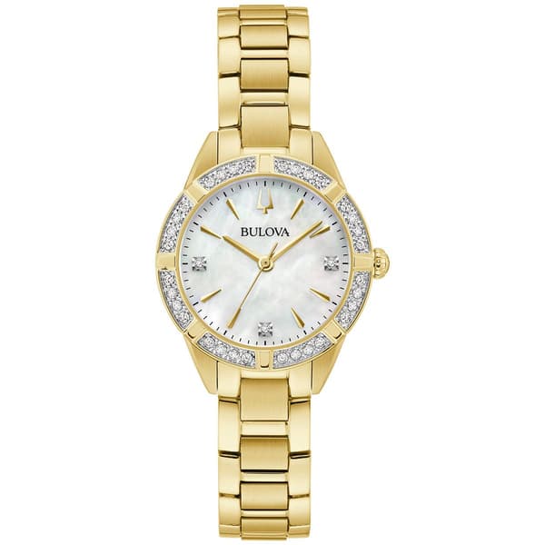 Womens Bulova Sutton Gold-Tone Bracelet Watch - 98R297 - image 