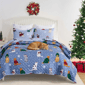 Greenland Home Fashions™ Winter Whiskers Festive Pets Quilt Set - image 2