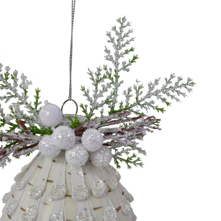 Northlight Seasonal Cedar and Berries Finial Christmas Ornament