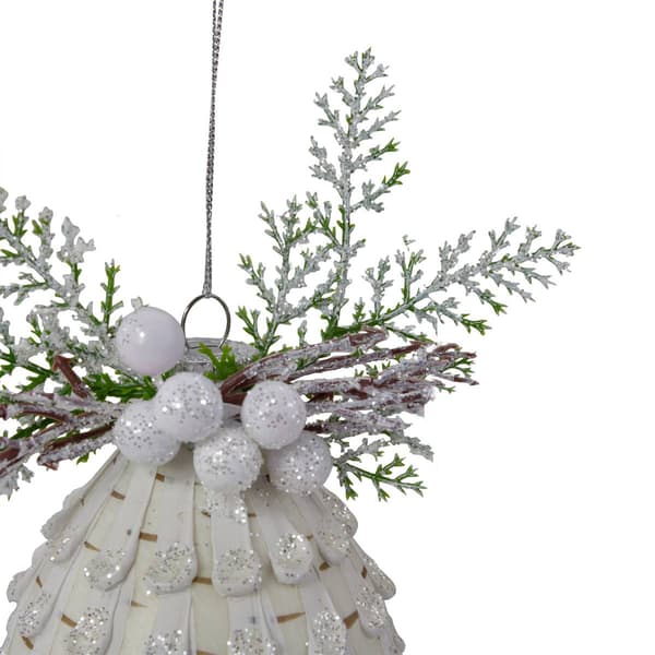 Northlight Seasonal Cedar and Berries Finial Christmas Ornament