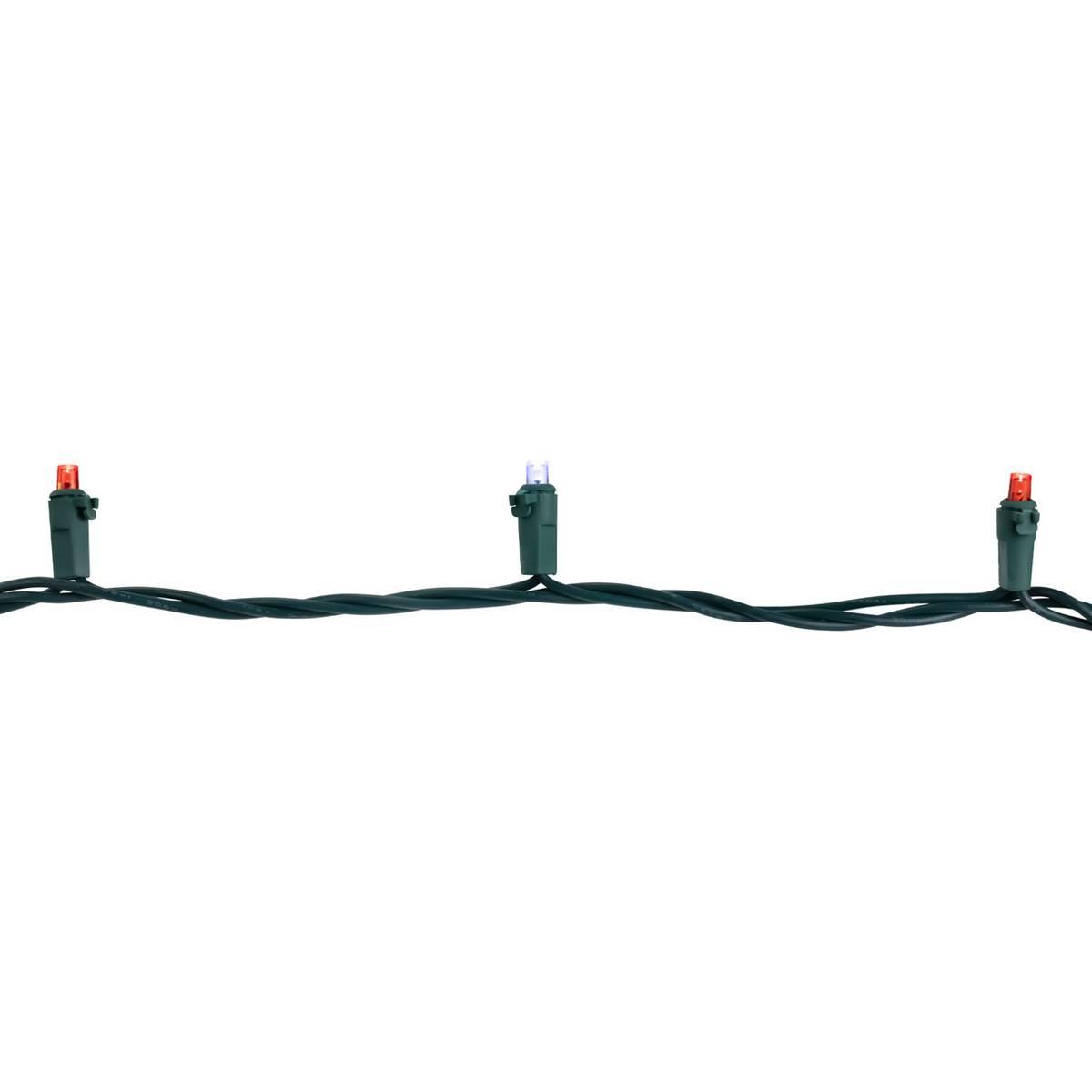 Northlight 50ct. Red & White LED Wide Angle Christmas Lights