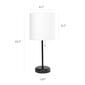 LimeLights Black Stick Lamp w/Charging Outlet & Shade - Set of 2 - image 4