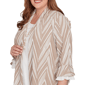 Plus Size Alfred Dunner Urban Legend Chevron Two In One Blouse - image 5