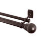 Kenney Hamlin 1in. Double Decorative Rod Set - Brown - image 2