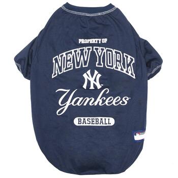 New York Yankees MLB Dog Shirt exclusive at The Honest Dog