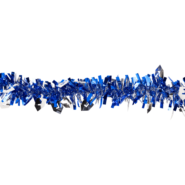 Northlight 50ft. Blue & Silver Dreidel Hanukkah Tinsel Garland