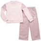 Girls (4-6x) Puma(R) Lace Logo Sweatshirt w/ Wide Leg Pants Set - image 1