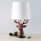 Simple Designs Woodland Rustic Antler Copper Deer Table Lamp - image 2