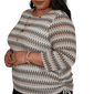 Plus Size Alfred Dunner Travel Advisory Textured Zig Zag Blouse - image 5