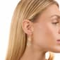 Athra 14kt. Gold over Brass Crystal Clover Drop Earrings - image 3