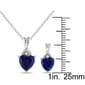 Gemstone Classics™ 3 3/4 kt. Created Sapphire Silver Necklace Set - image 5