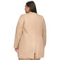 Plus Size Calvin Klein Roll Tab Sleeve Linen Jacket - image 3