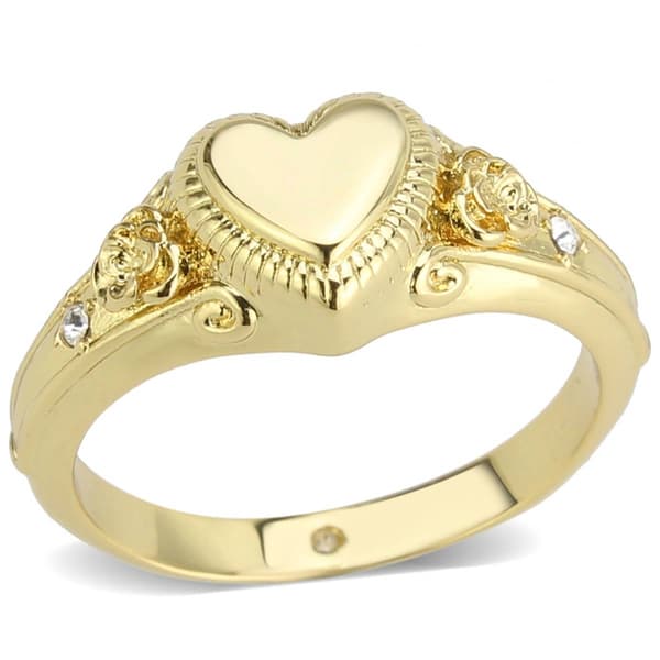 Ashley Cooper(tm) Romantic Gold Heart Ring - image 