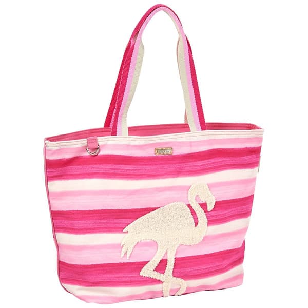 Caribbean Joe Flamingo Watercolor Tote