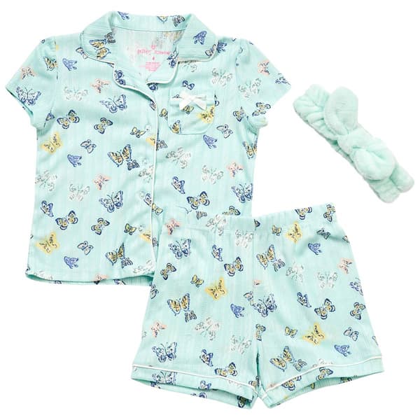 Girls (4-6x) Betsey Johnson Butterfly Pointelle Pajama Set
