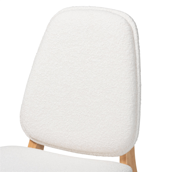 Baxton Studio Hudson Boucle Upholstered Dining Chair - Set of 2