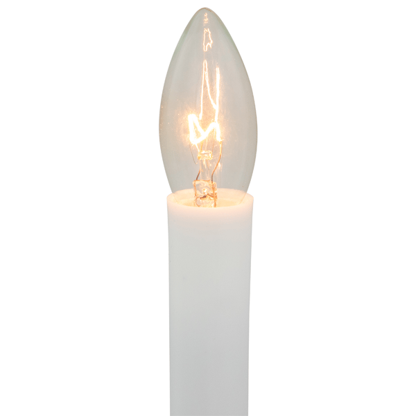 Northlight Single Light Window White & Gold Candle - Set of 4