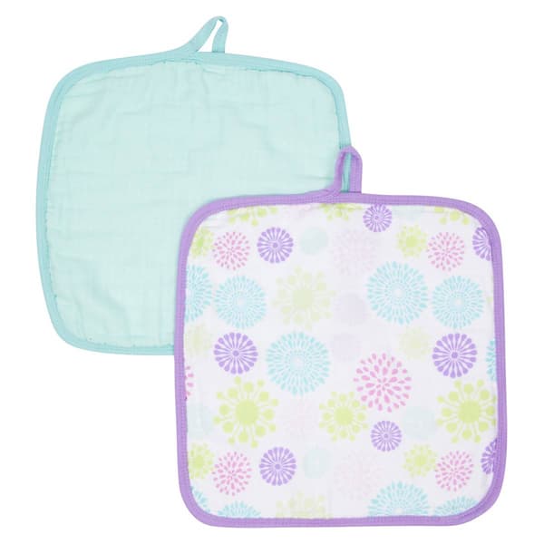 MiracleWare&#40;R&#41; 2-Pack Colorful Bursts Washcloths - image 