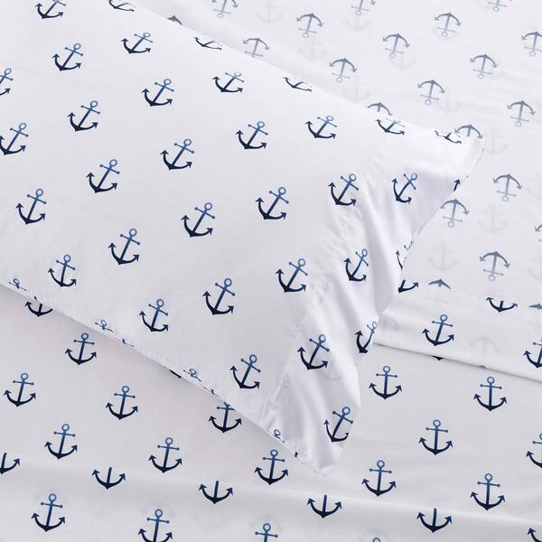 Sweet Home Collection Kids Fun & Colorful Ship Anchors Sheet Set
