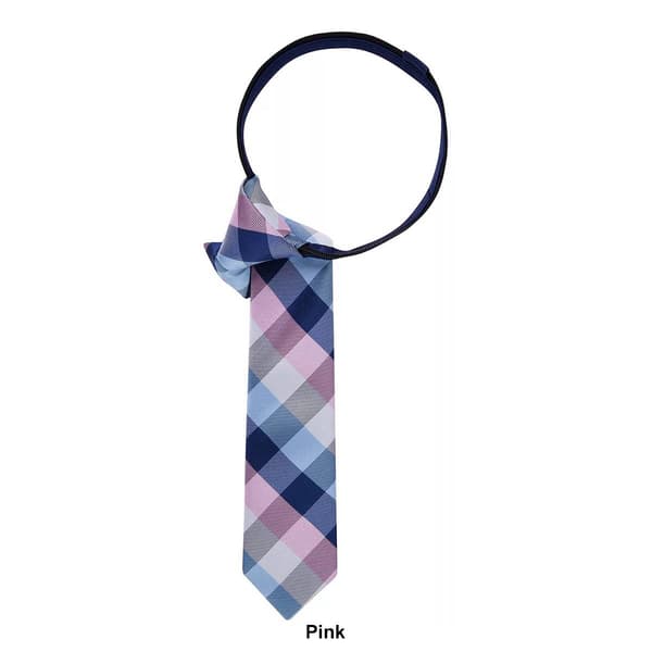 Boys Tommy Hilfiger Buffalo Grid Zipper Tie