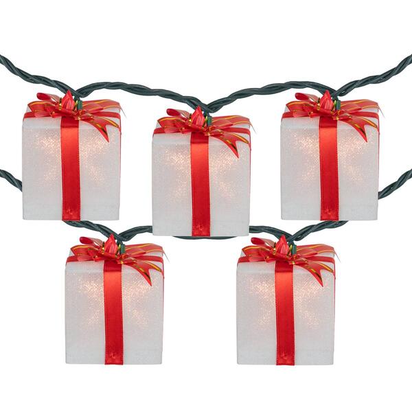 Northlight Seasonal 10ct. Christmas Present Light Set - image 
