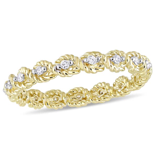 Diamond Classics(tm) 1/6ctw. Diamond 10kt. Yellow Gold Ring - image 