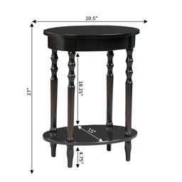 Convenience Concepts Classic Living Rooms Brandi Oval End Table