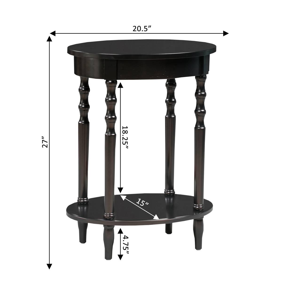 Convenience Concepts Classic Living Rooms Brandi Oval End Table