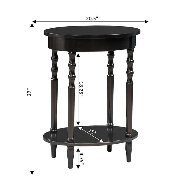 Convenience Concepts Classic Living Rooms Brandi Oval End Table
