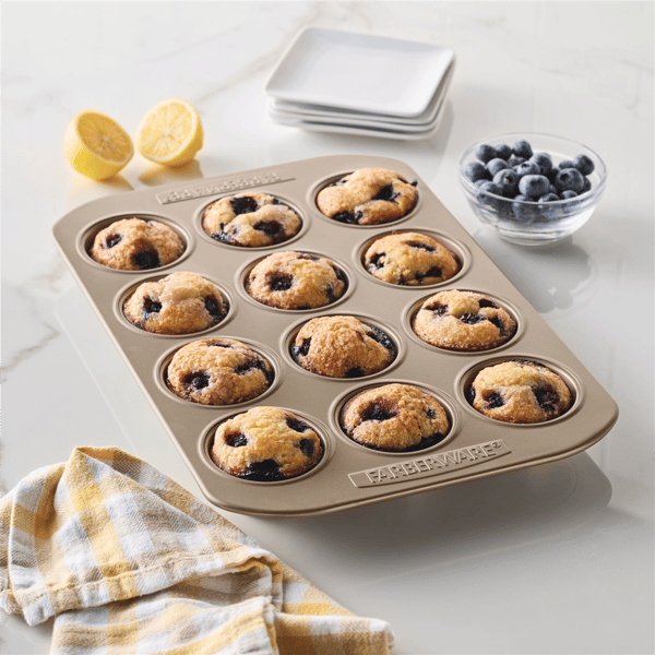 Farberware® Bakeware Nonstick 12-Cup Muffin Pan