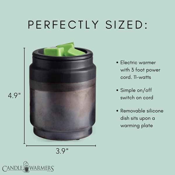 Candle Warmers Etc. Black Dipped Flip Dish Wax Warmer