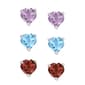 Gianni Argento 3pc.Heart Stud Earrings Set - image 1