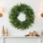 Puleo International 24in Pre-Lit Warm White LED Artificial Wreath - image 2