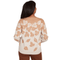 Womens Alfred Dunner Mount Laurel Falling Leaf Sweater - image 2