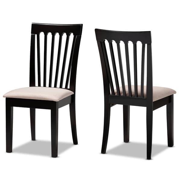 Baxton Studio Minette 2pc. Wood Dining Chair Set