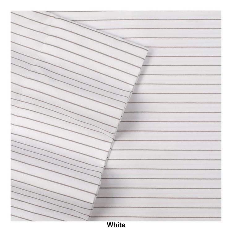 Sweet Home Collection 6pc. Pinstripe Brushed Microfiber Sheet Set