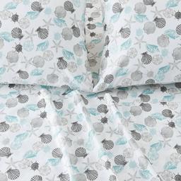 FreshFolds Newport Seashell Coastal Microfiber Sheet Set