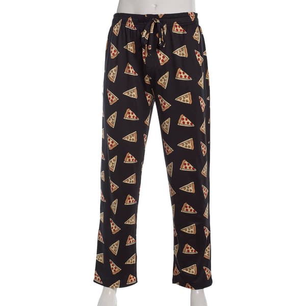 Mens Preswick & Moore(R) Pizza Drawstring Pajama Pants - image 