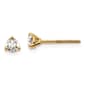 Pure Fire 14kt. Gold Screwback 1/4ctw. Lab Grown Diamond Earrings - image 1