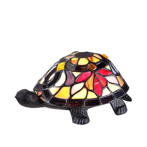 Tiffany Style Turtle Accent Lamp - image 