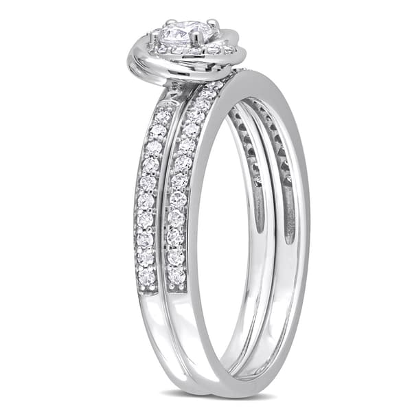 Diamond Classics™ 14kt. Gold 1/2ct. Diamond Swirl Bridal Ring Set