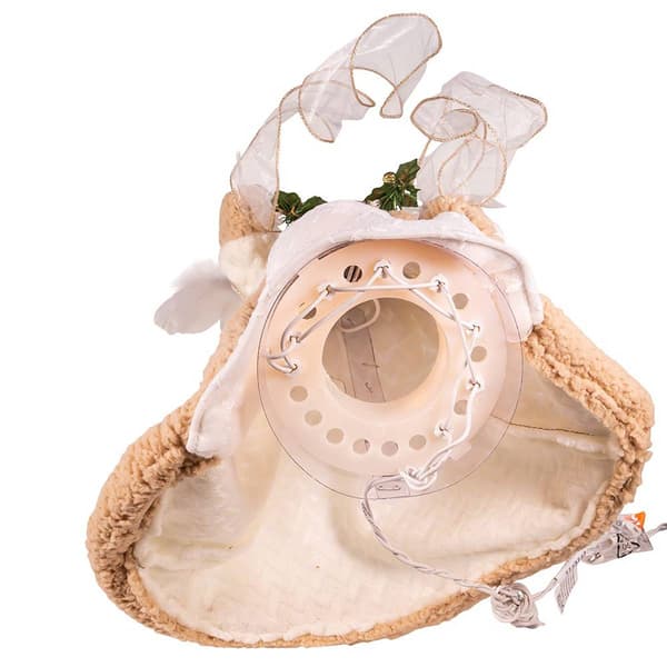 Kurt S. Adler UL 16in. Rustic Natural Angel Tree Topper