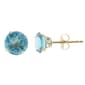 Gemstone Classics(tm) 14kt. Gold Created Aquamarine Stud Earrings - image 1