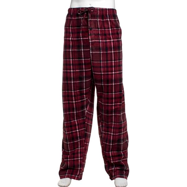 Mens Big & Tall Architect(R) Rolled Pajama Pants - Red/Black/White - image 