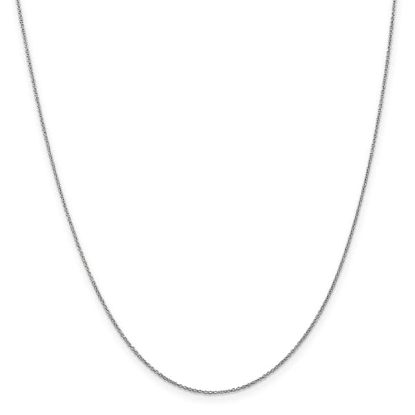 Unisex Gold Classics&#40;tm&#41; .9mm. White Cable 14in. Necklace w/Lobster - image 