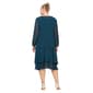 Plus Size SLNY Chiffon Sequin Shoulder Jacket Dress - image 2