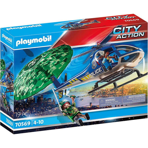 Playmobil Police Parachute Search Set - image 